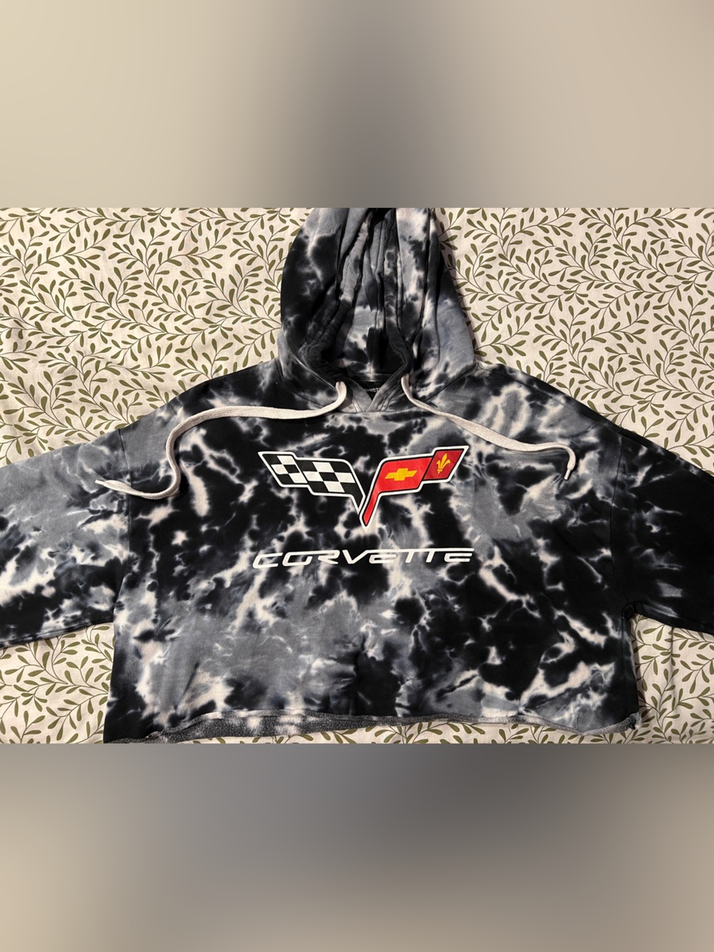 Tie Dye Hoodie Crop Top